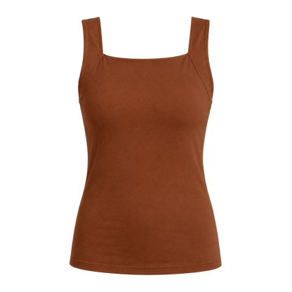 Sculpting Tank Top with Built-In Bra