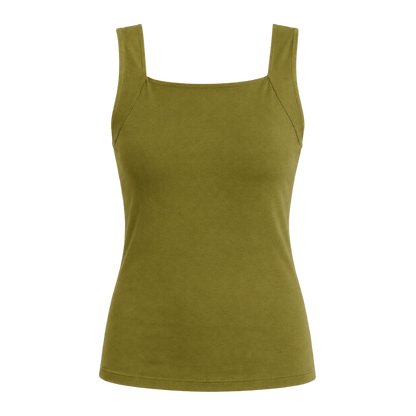 Sculpting Tank Top with Built-In Bra