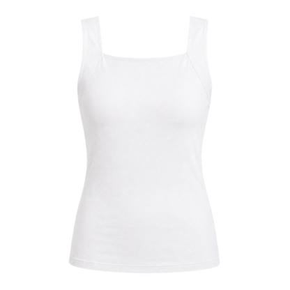 Sculpting Tank Top with Built-In Bra