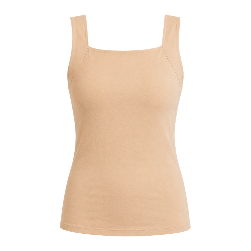 Sculpting Tank Top with Built-In Bra