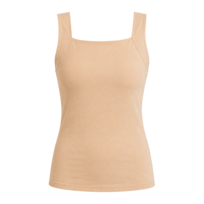 Sculpting Tank Top with Built-In Bra