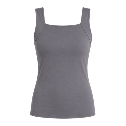 Sculpting Tank Top with Built-In Bra