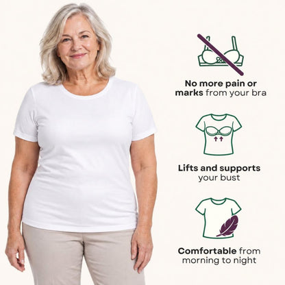 Built-In Bra Comfort T-Shirt