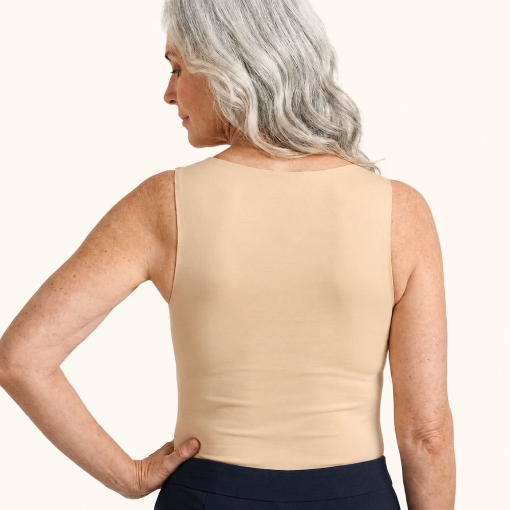 Sculpting Tank Top with Built-In Bra