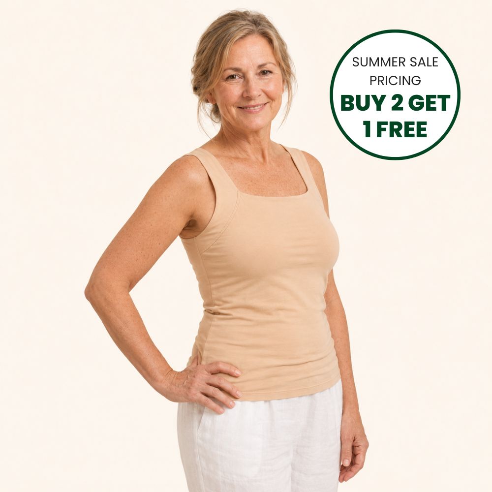 Sculpting Tank Top with Built-In Bra