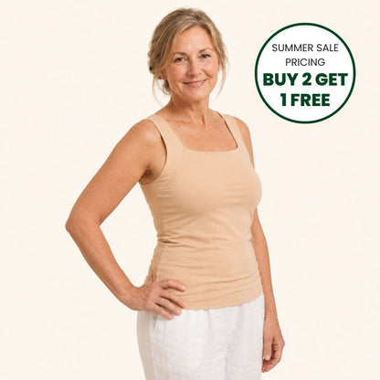 Sculpting Tank Top with Built-In Bra