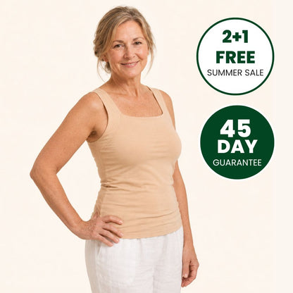 Sculpting Tank Top with Built-In Bra