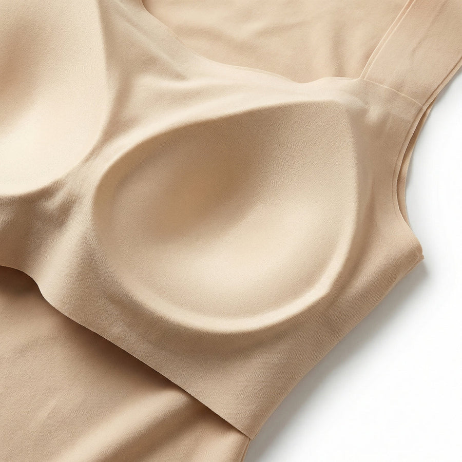 Close-up of the shaped support cups inside the Grace and Ease tank