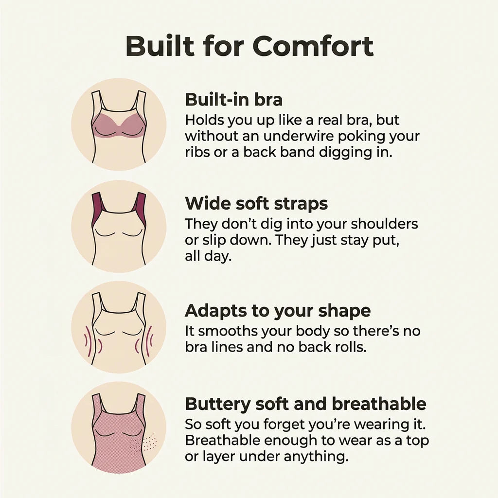 Built-In Bra Comfort Shaper Tank