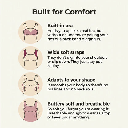 Built-In Bra Comfort Shaper Tank