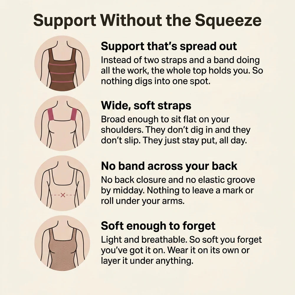 Sculpting Tank Top with Built-In Bra